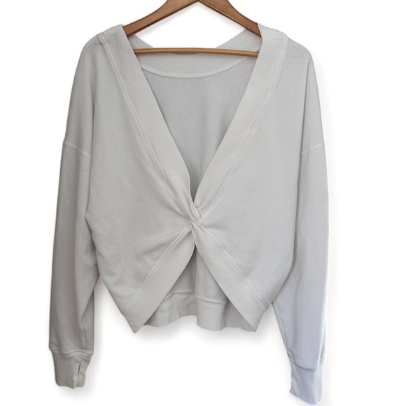 Offline by Aerie Tops - Aerie Offline Twist Back Sweatshirt White Size L
